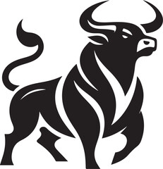 A bull silhouette