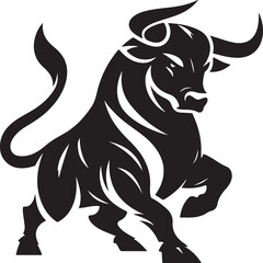 A bull silhouette