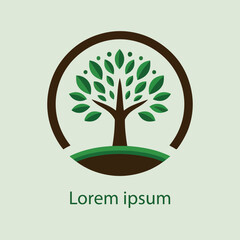 Obraz premium Natural tree logo design