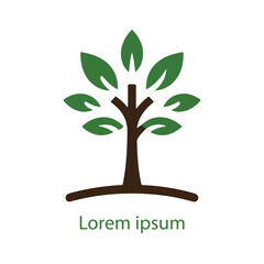Obraz premium Natural tree logo design