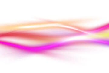 Transparent neon light leaks lens flare overlay effect. Glowing neon lights with light leaks overlay. Neon light beams, transparent background