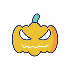 Pumpkin icon vector stock illustration