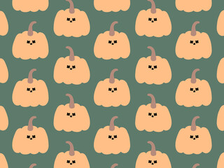 4:3 ハロウィンのおばけかぼちゃパターン☆