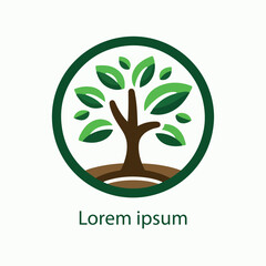 Obraz premium Natural tree logo design