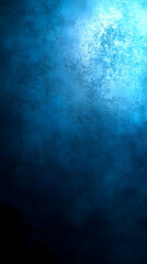 Blue textured background with light in the upper right corner.
