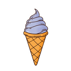 icy swirl in a cone vector no backround