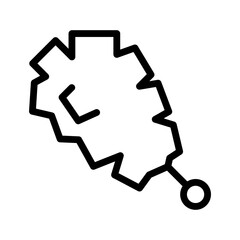 Candy icon in thin line style vector illustration graphic design