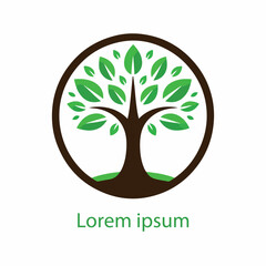 Obraz premium Natural tree logo design