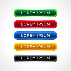 Set collection gradients button set. Web icons. Isolated on white background.