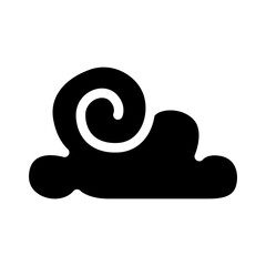 Clouds in Chinese style icon vector illustration graphic design
