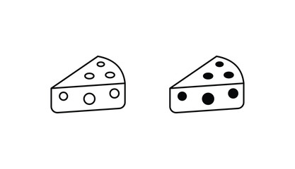 Cheese icon design with white background stock illustration
