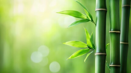 Beautiful Mini Bamboo Wallpaper. A slender bamboo sapling growing upwards.