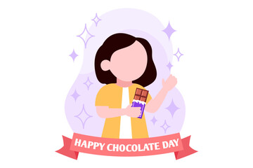 World Chocolate Day Flat Design Illustration