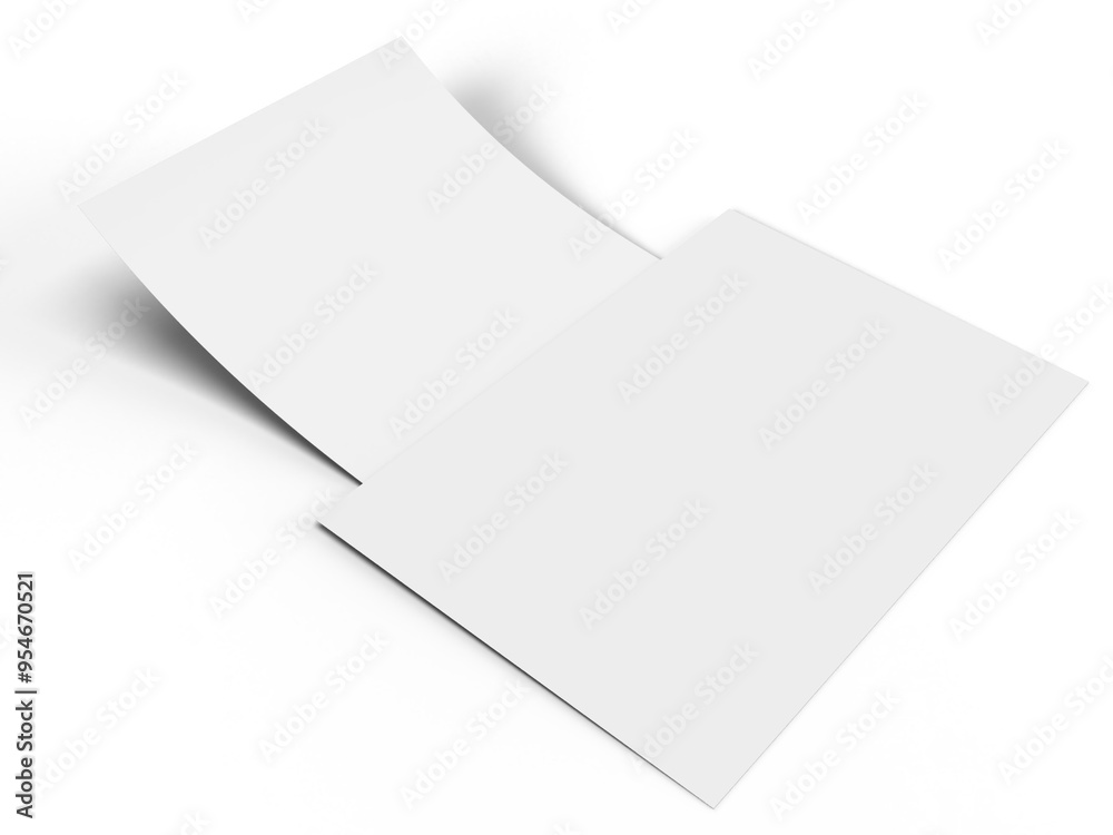 Canvas Prints flyer a4 paper mock up with shadow overlay. template for presentation branding, corporate identity, 