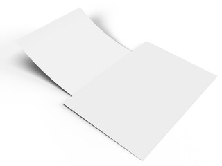 Flyer A4 Paper Mock up with shadow overlay. Template for presentation branding, corporate identity, advertising, branding identity global business