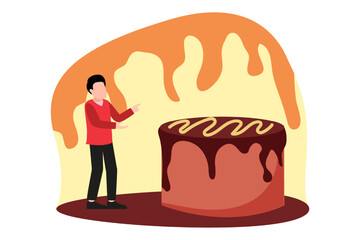 World Chocolate Day Flat Design Illustration