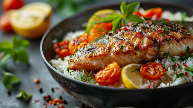 Kuwaiti Mutabbaq Samak: A fish and rice dish known as Mutabbaq Samak, cooked with spices and served with a tangy sauce.