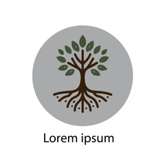 Obraz premium Natural tree logo