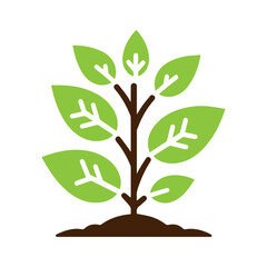 Plant in flower pot icon 