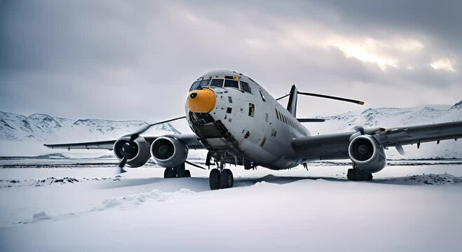 Abandoned plane in Iceland.