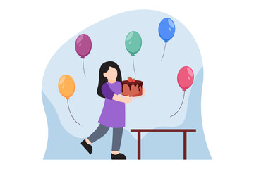 World Chocolate Day Flat Design Illustration