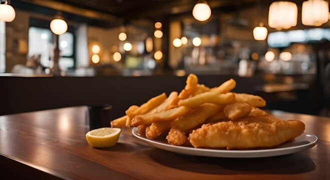 Fish and chip restaurant.