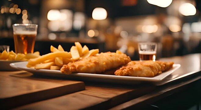 Fish and chip restaurant.