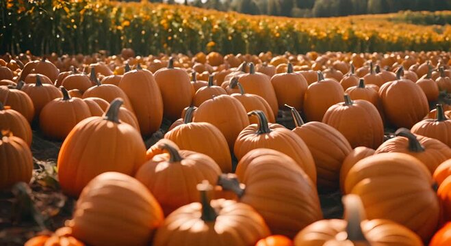 Pumpkin farm for Halloween.