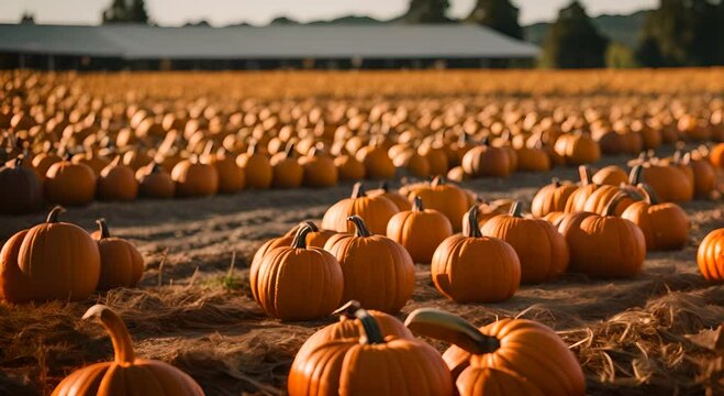 Pumpkin farm for Halloween.