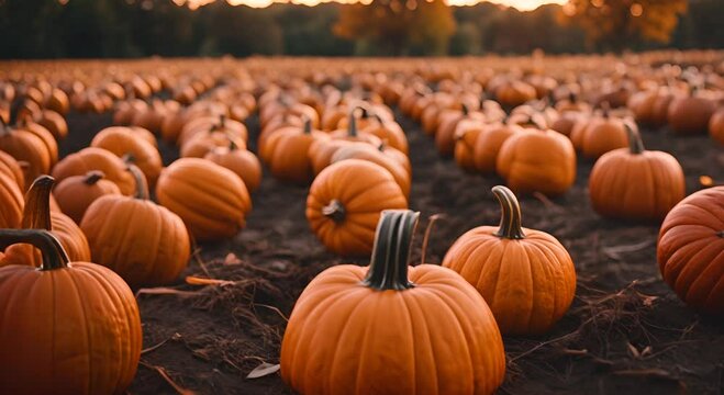 Pumpkin farm for Halloween.