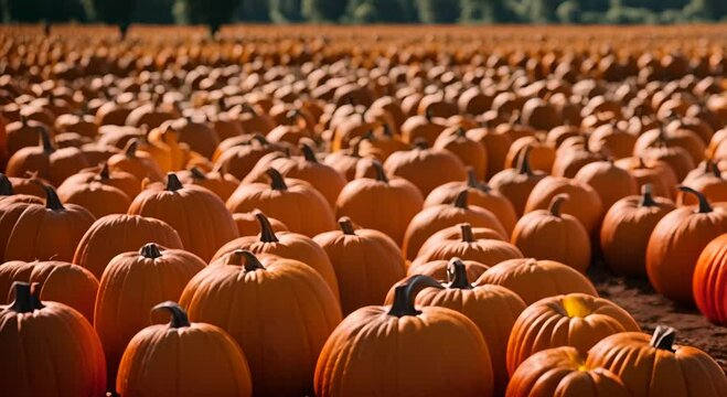 Pumpkin farm for Halloween.