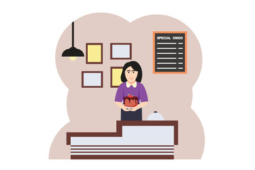 World Chocolate Day Flat Design Illustration