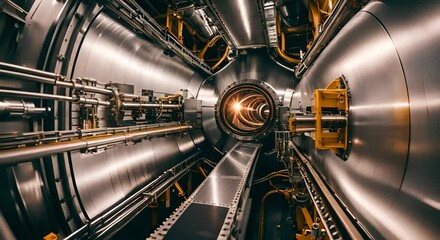 Modern particle accelerator.