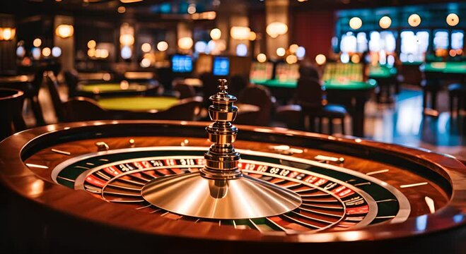 Roulette in a casino.