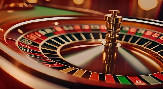 Roulette in a casino.