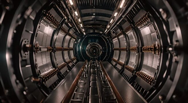 Modern particle accelerator.