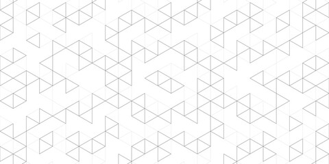 Obraz premium Abstract vector background with a seamless geometric pattern of simple triangle shapes. Stylish vector texture