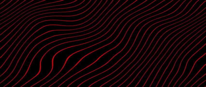 balck and red obstract wavy backround 