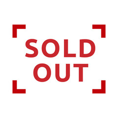 Fototapeta premium Sold stamp logo. Vector illustration for web design