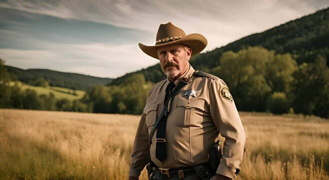 Sheriff in a town.