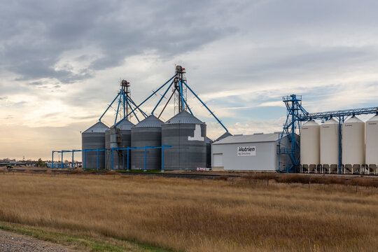Nutrien Ag Solutions industrial structures in Conrad, Montana