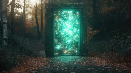 Obraz premium Eerie glow emanating from mysterious portal