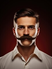 Fototapeta premium background about Movember, 4k, photorealistic, copy-space with generative ai