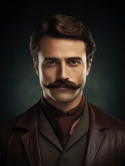Fototapeta premium background about Movember, 4k, photorealistic, copy-space with generative ai