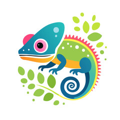 Chameleon Cute Small Cartoon Baby Animal Character