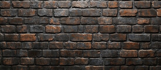 Obraz premium Texture of an aged brick wall Abstract background for construction. with copy space image. Place for adding text or design