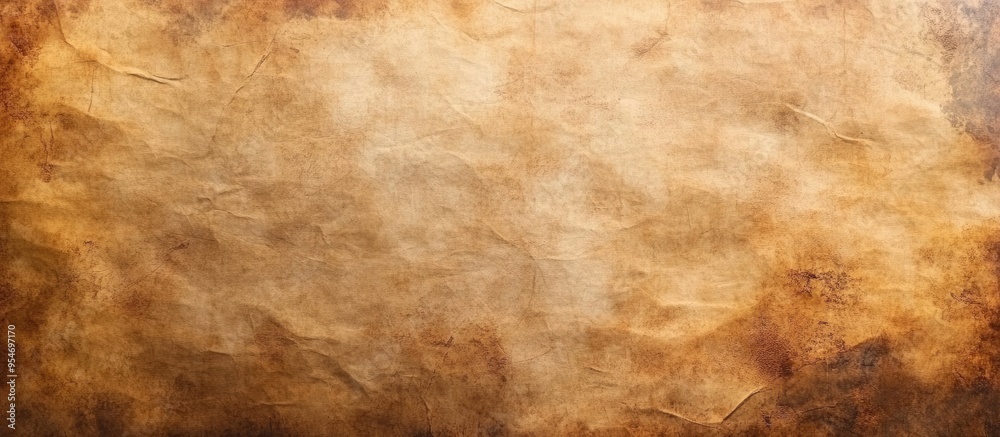 Leinwandbilder pressed brown grunge paper with stains abstract backdrop aged cardboard. with copy space image. plac