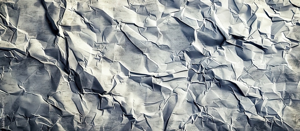 Aufkleber Wrinkled gray paper featuring a vignette background texture. with copy space image. Place for adding text or design