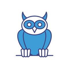 Owl icon vector stock illustration