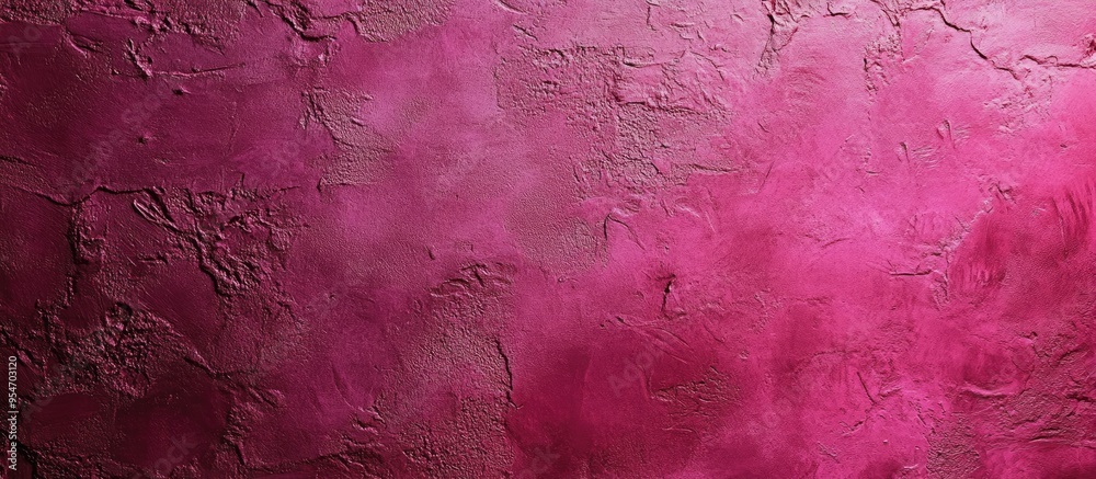 Poster Magenta wall texture background featuring varying shades of red textures. with copy space image. Place for adding text or design